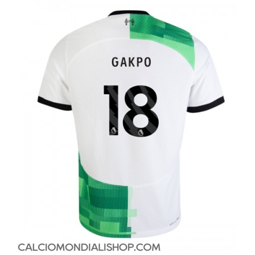 Maglie da calcio Liverpool Cody Gakpo #18 Seconda Maglia 2023-24 Manica Corta